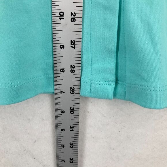 Quacker Factory Lace Sleeve Blouse Button Up V Neck Blue‎ Knit Boho Women's 3X - Picture 12 of 16